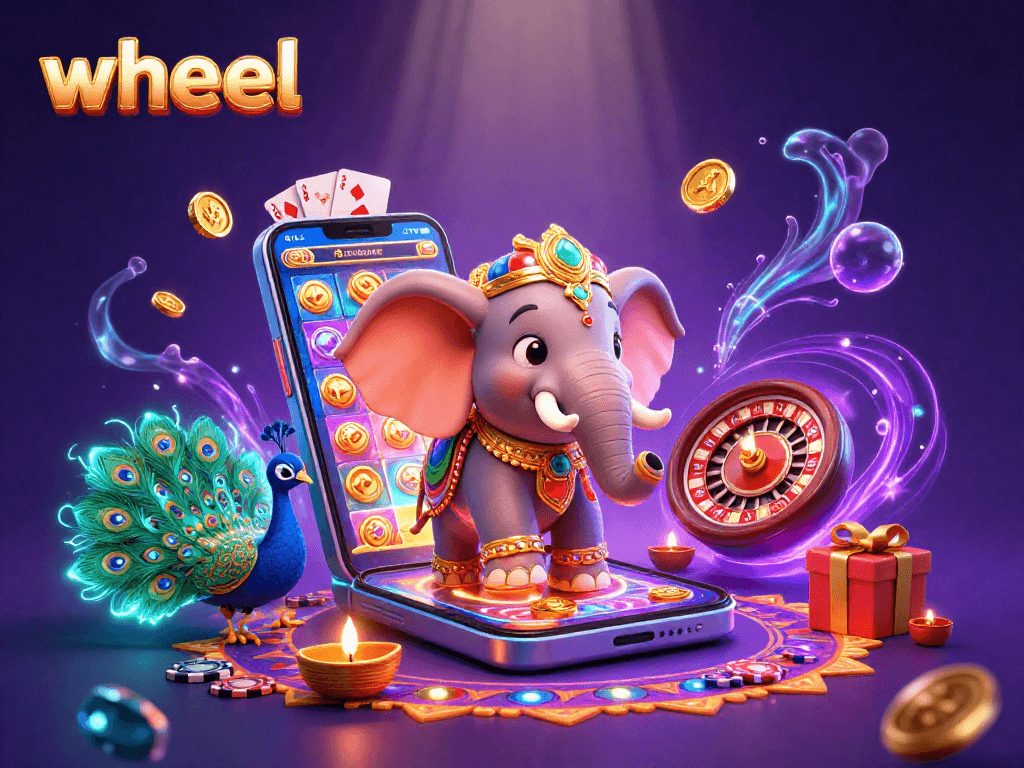 Spin the wheel to reveal exciting rewards with a vibrant casino experience.