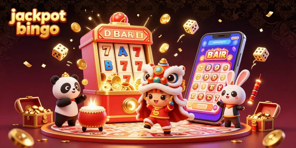 Experience jackpot bingo excitement with vibrant characters and overflowing rewards in a dynamic casino scene.