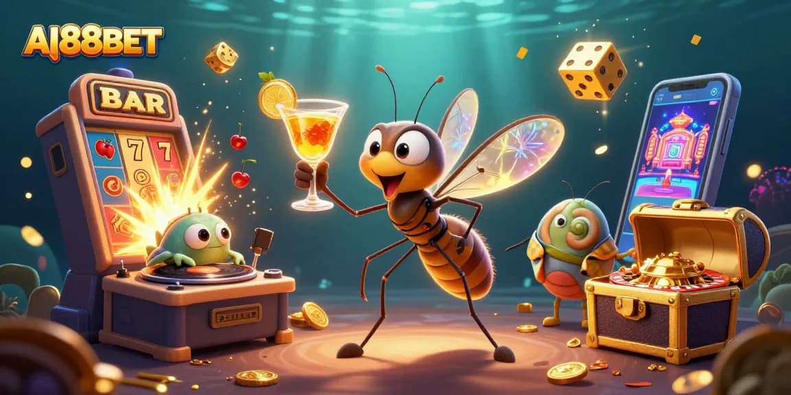 Experience AI88BET's exciting casino adventures with vibrant characters and rich visual elements.