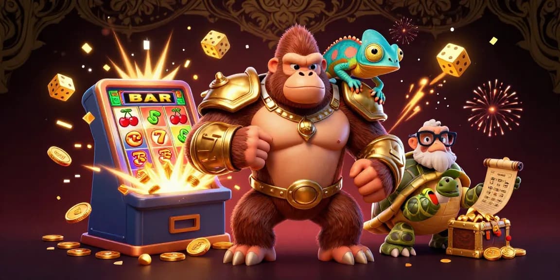 Experience thrilling gameplay with DEBET's dynamic jackpots, colorful symbols, and engaging characters.