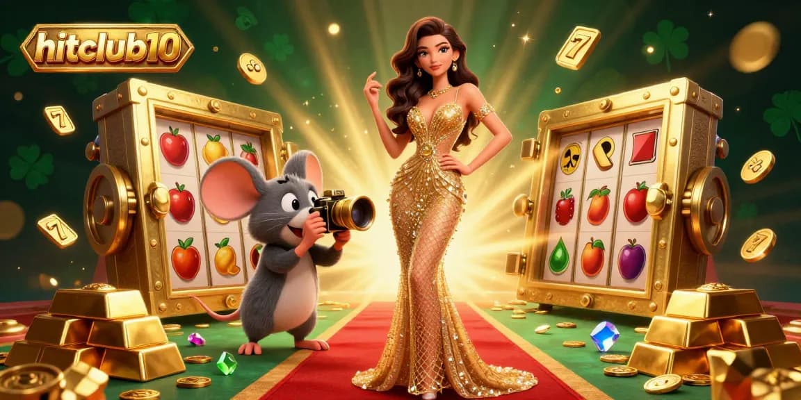 Engage with thrilling action at hitclub10 featuring premium slots and lavish treasures in an immersive casino scene.