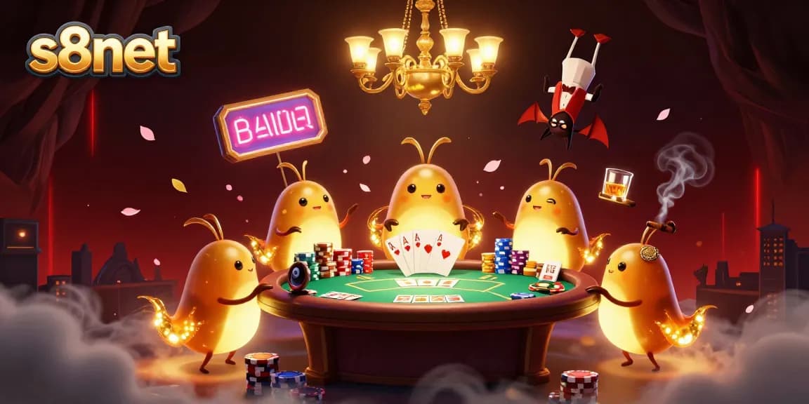 Play poker at the vibrant s8net cave casino, illuminated by glowing glowworms.