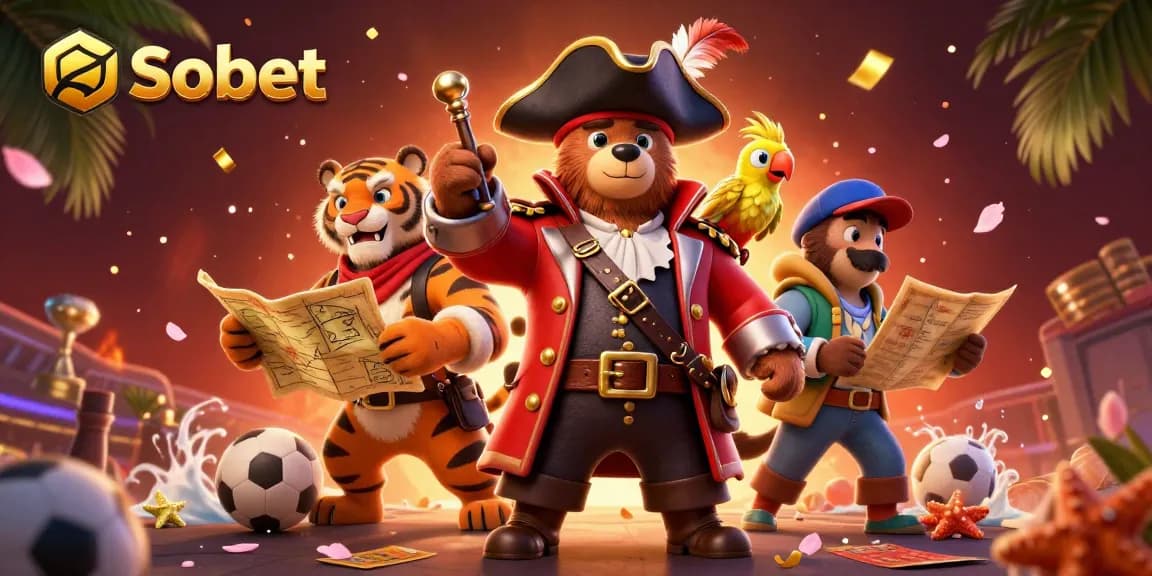 Sbobet illustrates dynamic sports betting with cartoon characters engaging in action