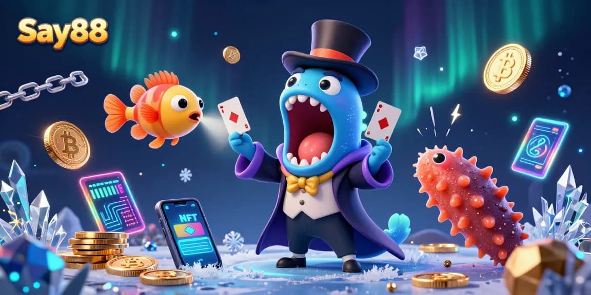 Explore thrilling gaming strategies with Say88's immersive casino experience featuring vibrant elements.