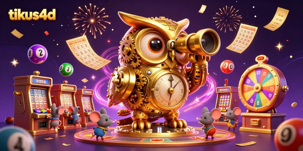 Tikus4D offers exciting lottery fun as colorful balls bounce around a magical casino scene.