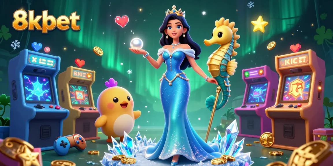 Experience vibrant gaming at 8xbet with a glowing pearl and treasure elements in a dynamic underwater scene.
