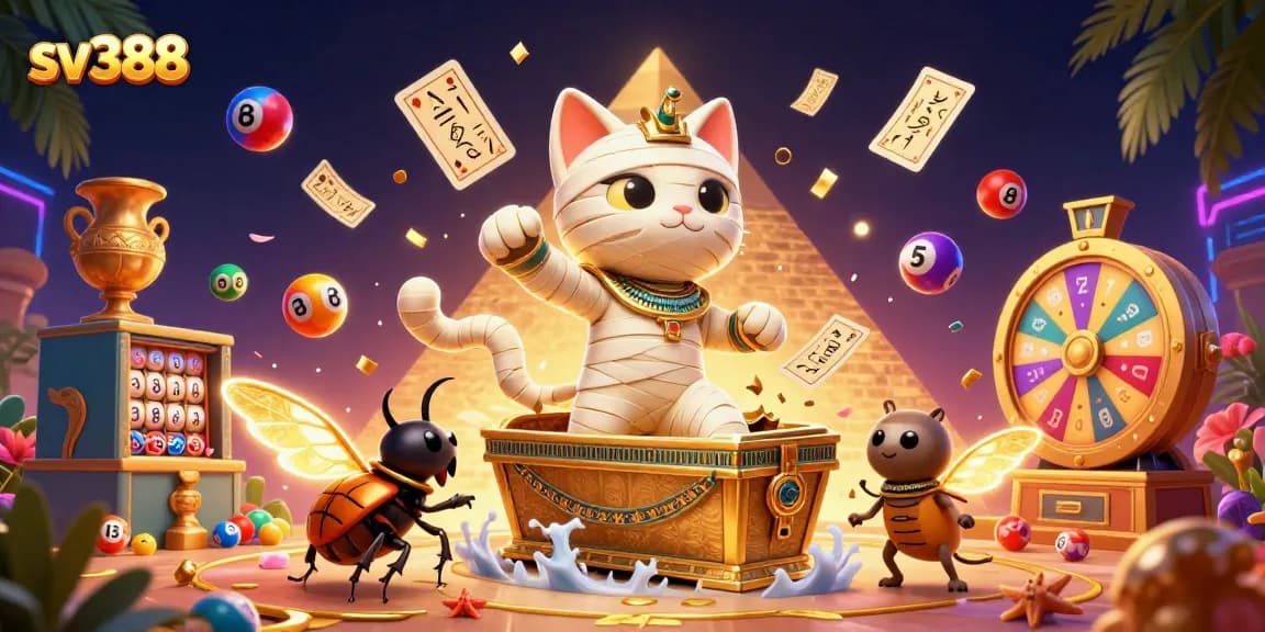 Experience thrilling sv388 live cockfighting with our vibrant pyramid casino scene.