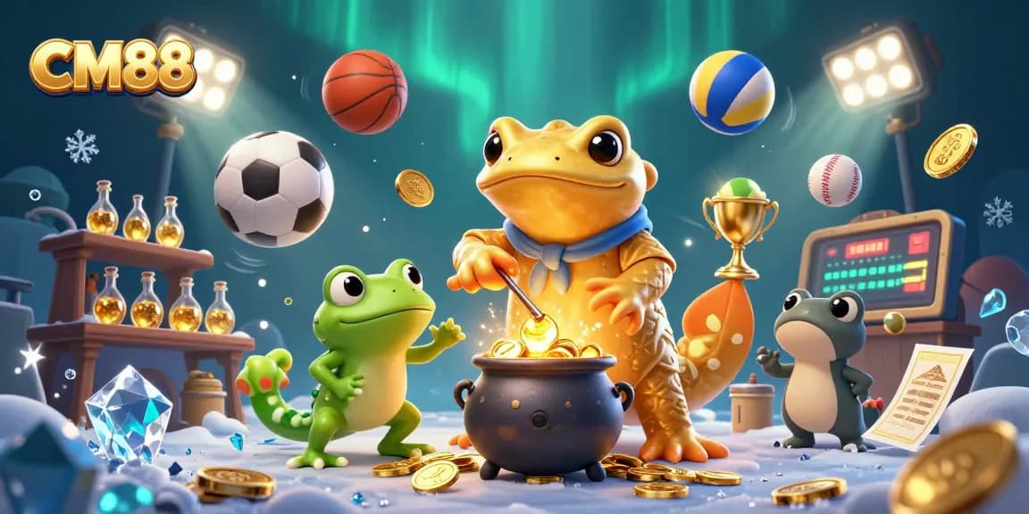 Experience excitement at CM88 with enchanting characters and vibrant casino elements.