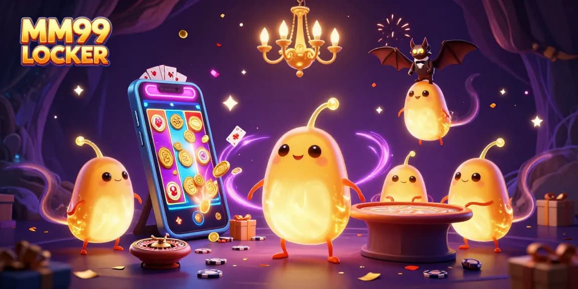 Experience the excitement of MM99 LOCKER with colorful casino elements and engaging animations.
