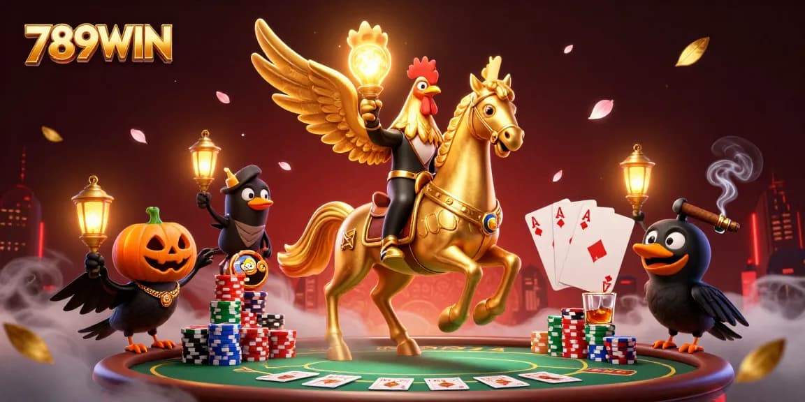 Engage in thrilling gameplay at 789WIN with poker chips and glowing casino ambiance.