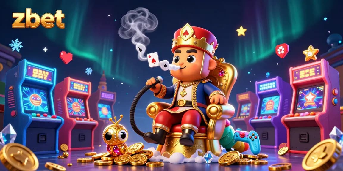 Experience zbet in a vibrant casino world with unique gaming elements and characters.