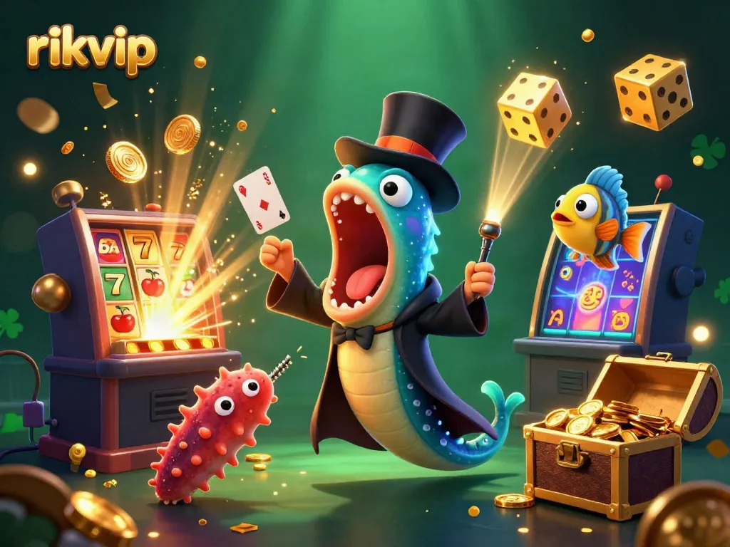 Experience the magic at rikvip with vibrant cartoon characters, slots, and jackpot excitement!