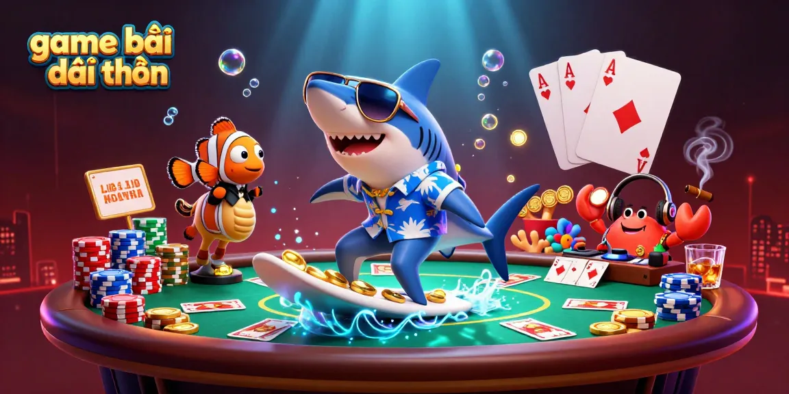 Experience game bài đổi thưởng with vibrant characters and dynamic casino elements