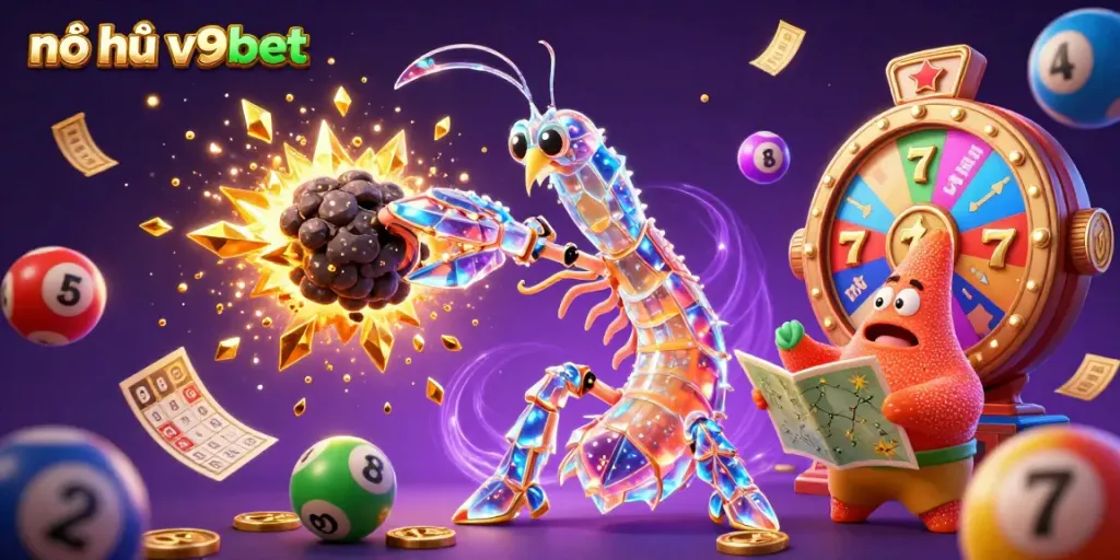Experience nổ hũ v9bet with exciting jackpots and vibrant 3D casino visuals featuring playful characters and stunning effects.