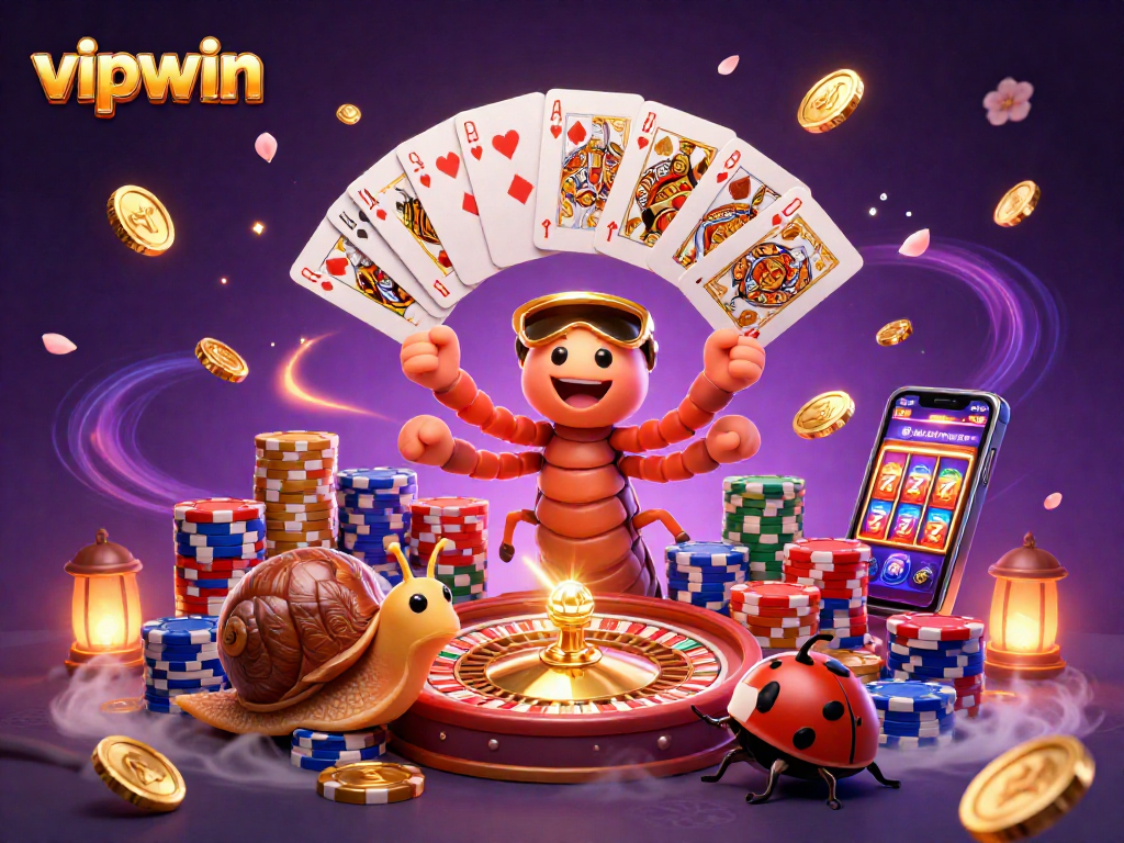 Experience thrilling gameplay at vipwin with a cartoon dealer and high-stakes excitement.
