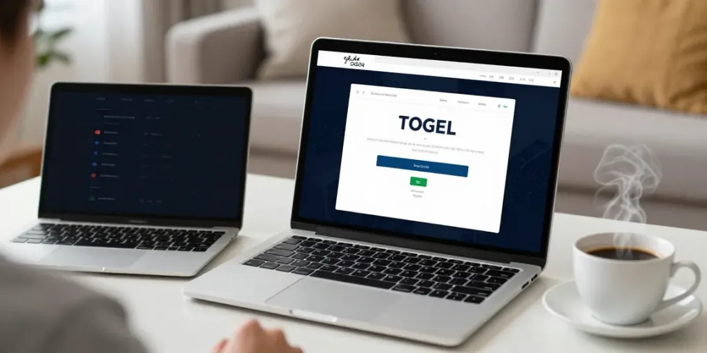 Pengguna mengakses situs togel dengan nyaman, menampilkan harga toto dalam antarmuka modern.