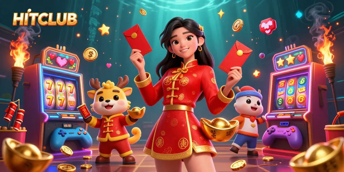 Engage in HITCLUB's thrilling slot journey with vibrant symbols and a festive atmosphere.