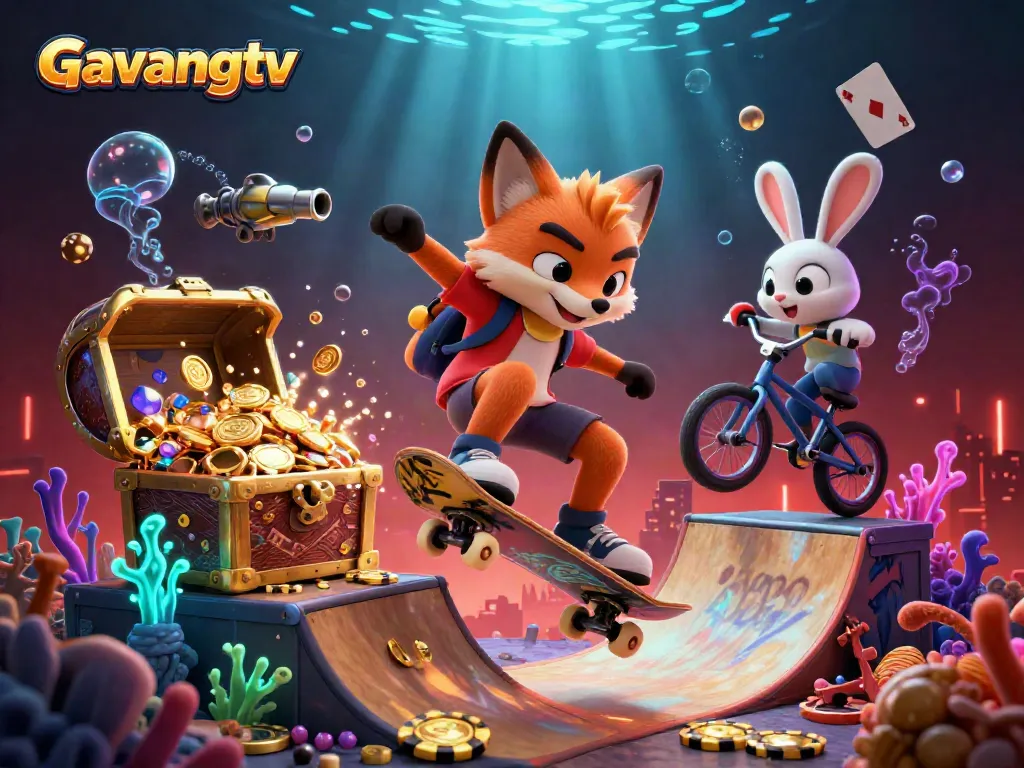 Gavangtv offers an energetic live gaming experience with vibrant visuals and spirited characters in action.