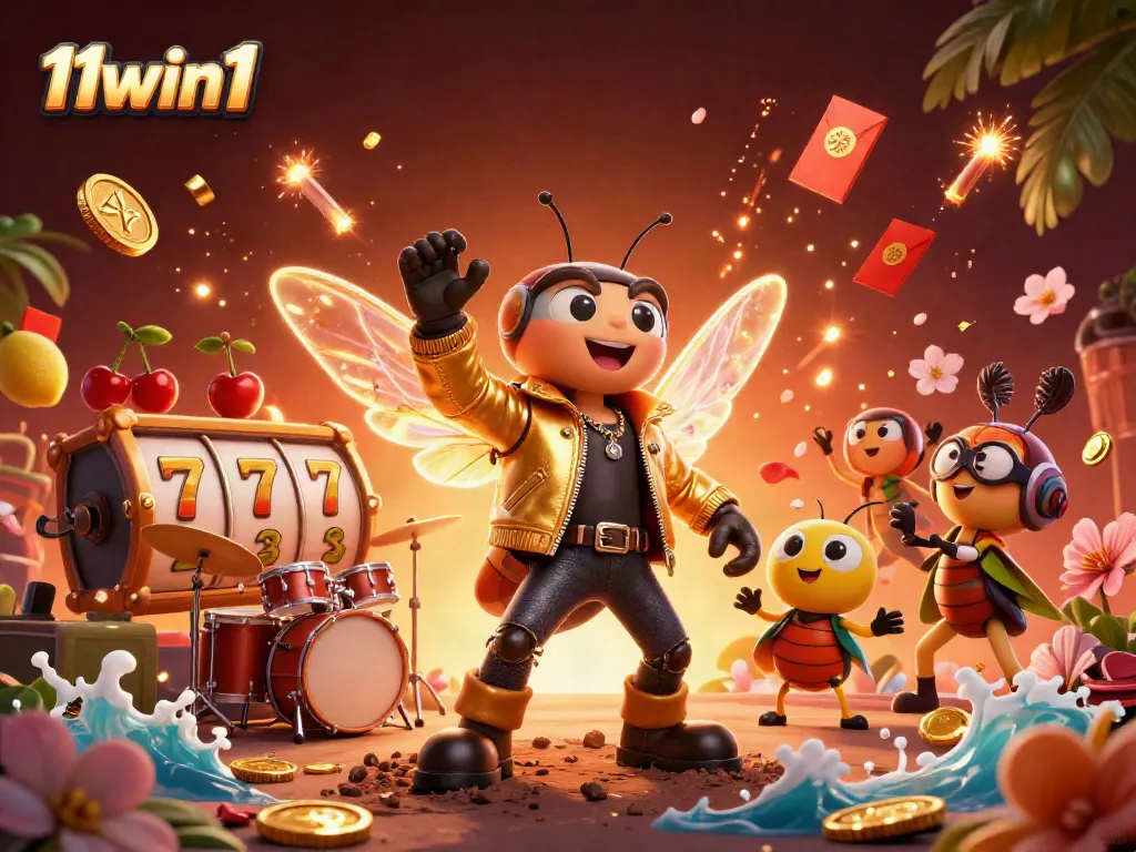 Engage in thrilling casino action with 11win1's vibrant characters and dynamic slot elements.