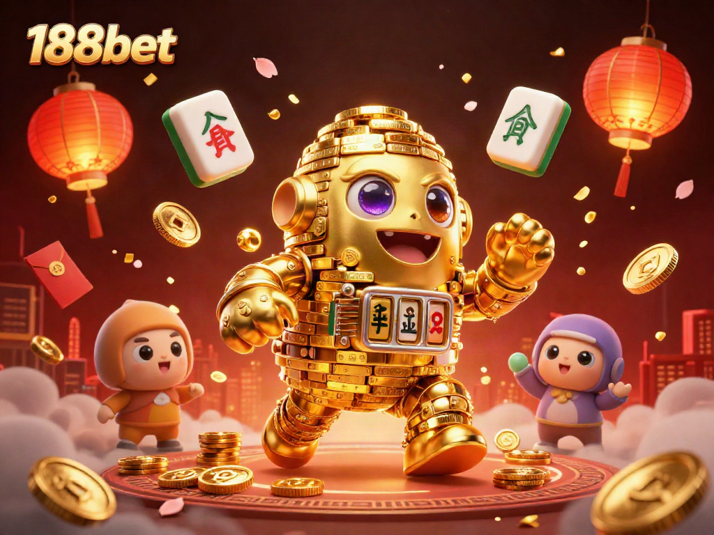 Experience the excitement of 188bet with a vibrant 3D casino scene featuring gold and traditional symbols.