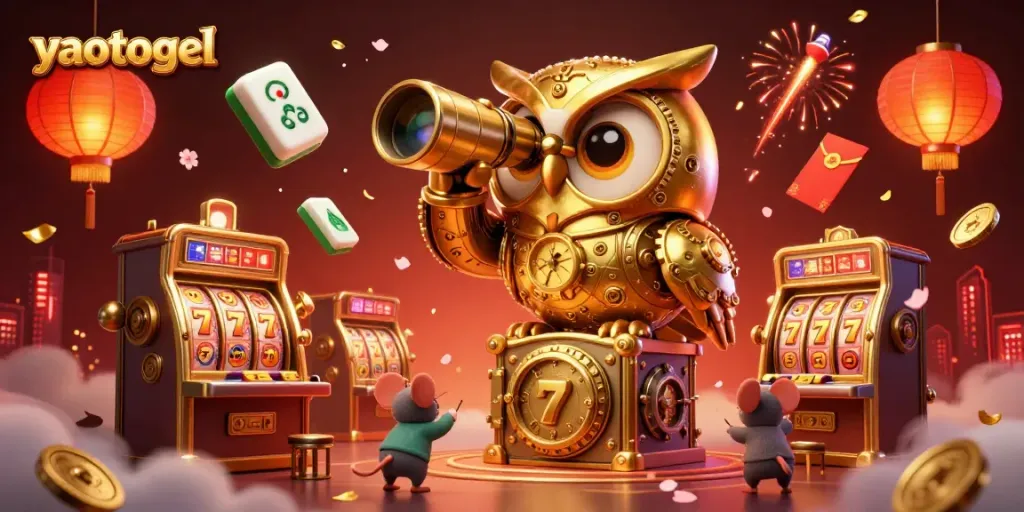 Engage in thrilling gameplay at yaotogel with a vibrant scene showcasing dynamic slots and intricate characters.
