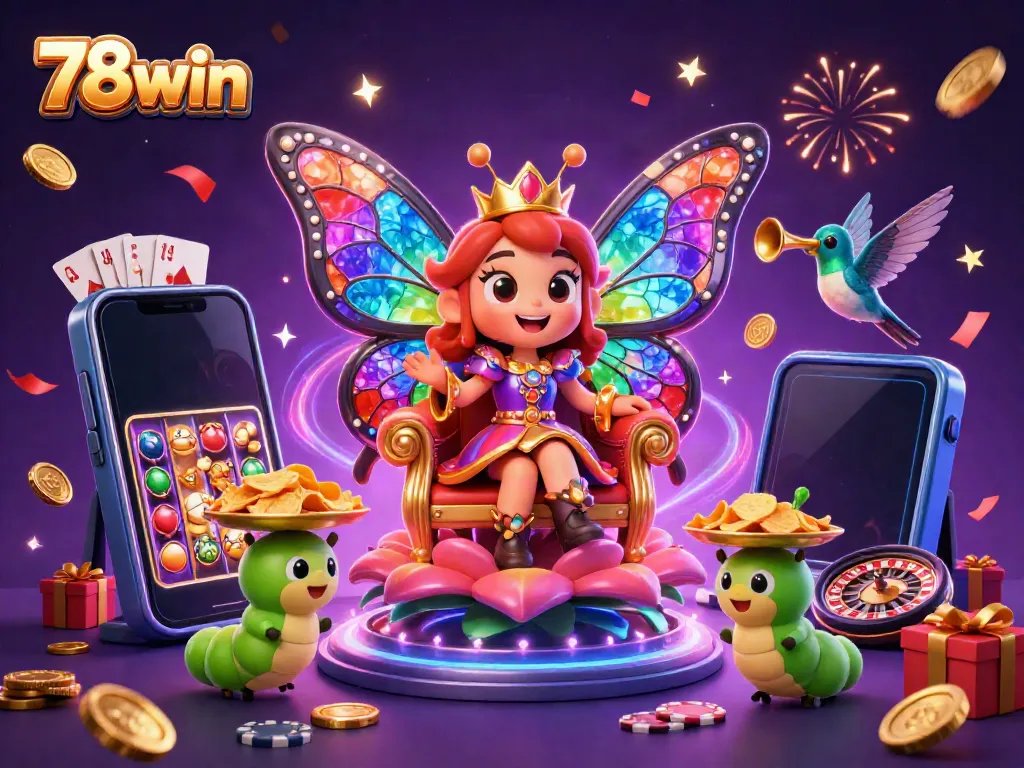 Engage with exciting 78win casino experience through vibrant slot games and animated characters.