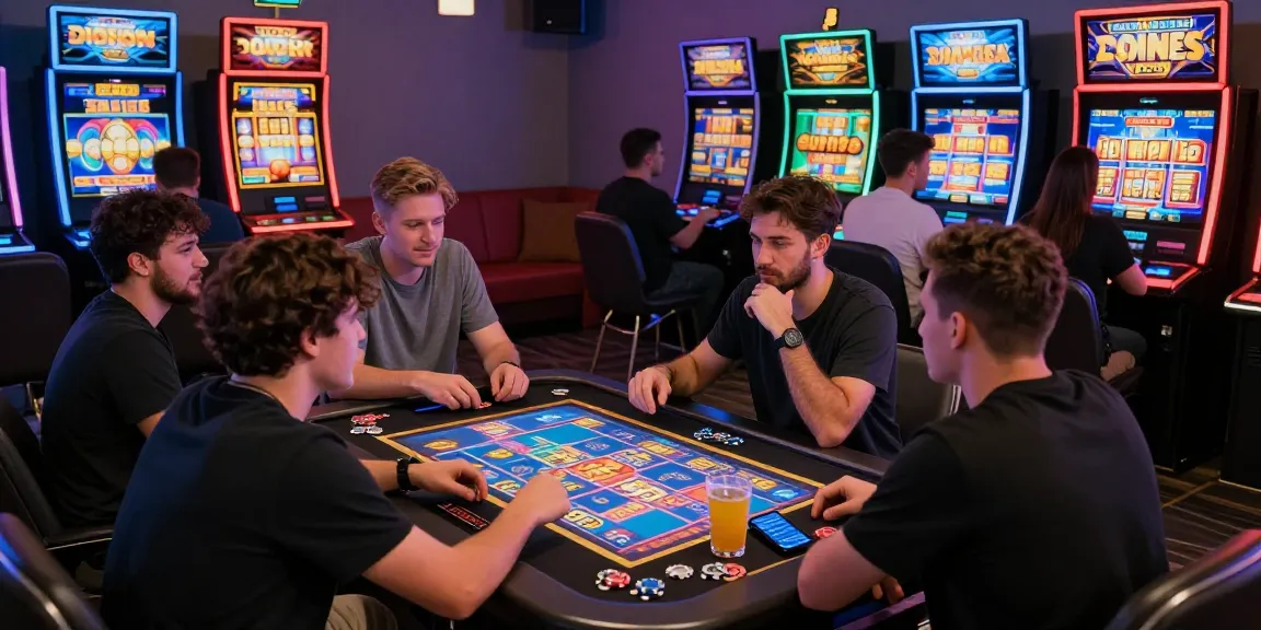 Players enjoying engaging slot games in a lively online casino environment, capturing excitement and strategy.