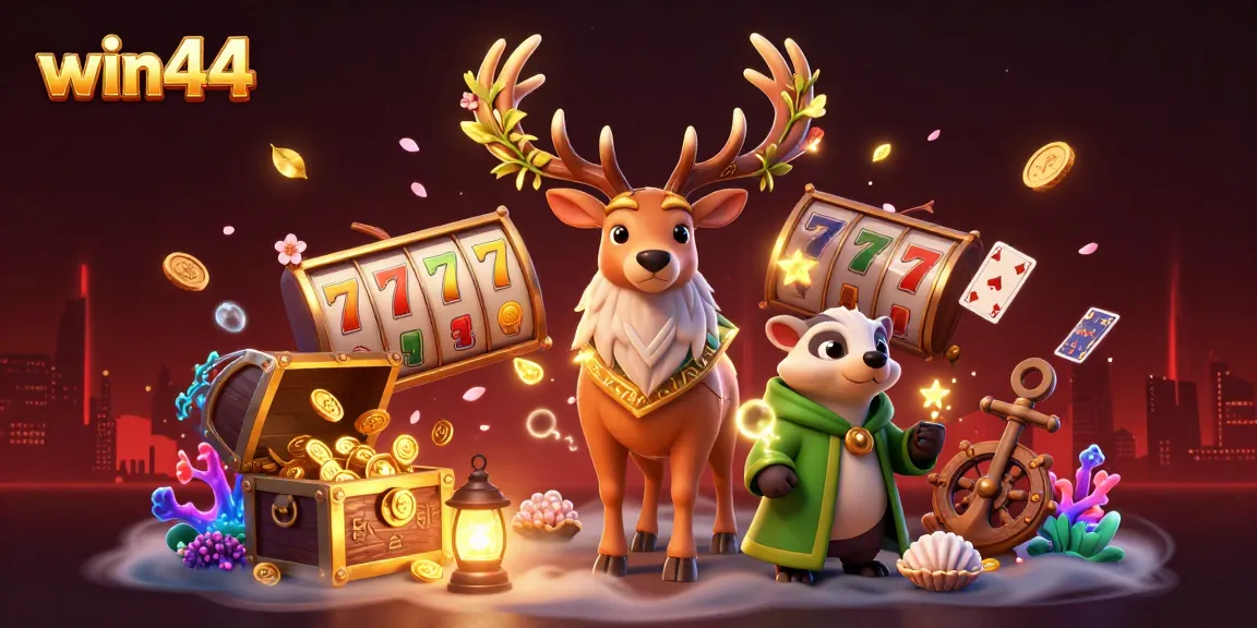 Win44 showcases thrilling gameplay with vibrant casino elements and enchanting characters.