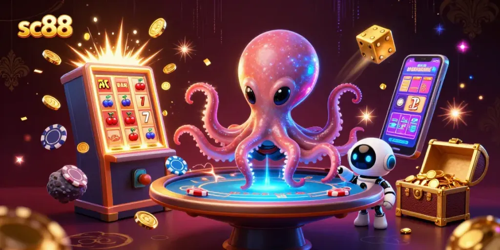 Engage with sc88's dynamic casino world through a thrilling 3D poker scene.