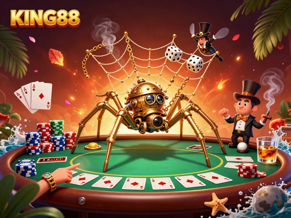 Experience thrilling gameplay with KING88's unique steampunk casino adventure.