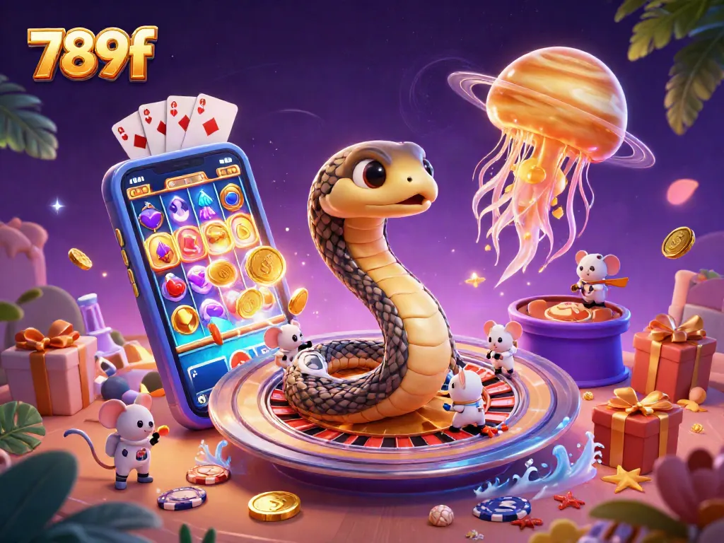 Witness the thrilling action at 789f with bets on a cosmic roulette wheel surrounded by animated characters.