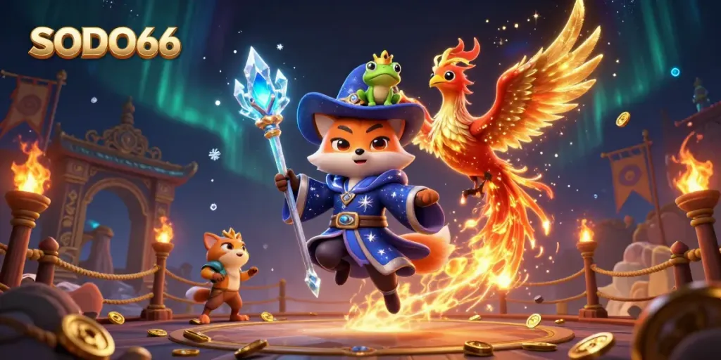 Engage with the vibrant world of SODO66 as mystical beings ignite the casino excitement!