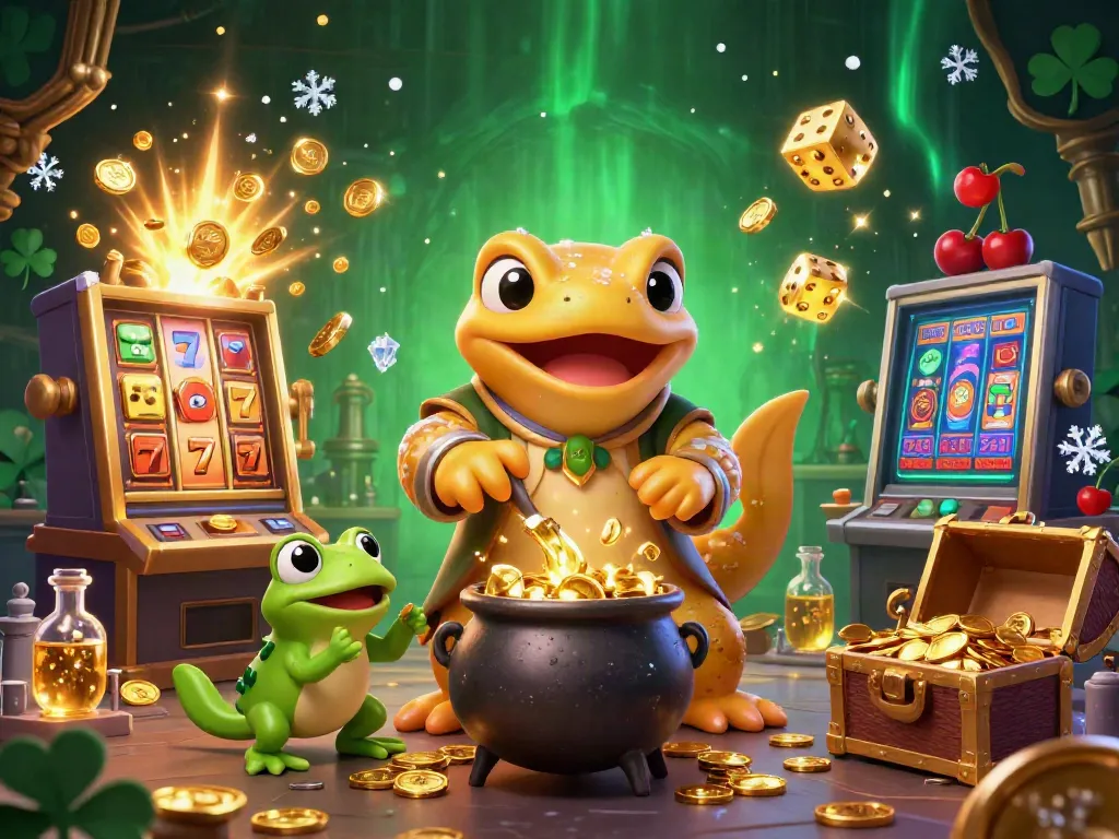 Kubet transports players to a magical world of gold, highlighted by a golden salamander alchemist surrounded by rich casino elements.