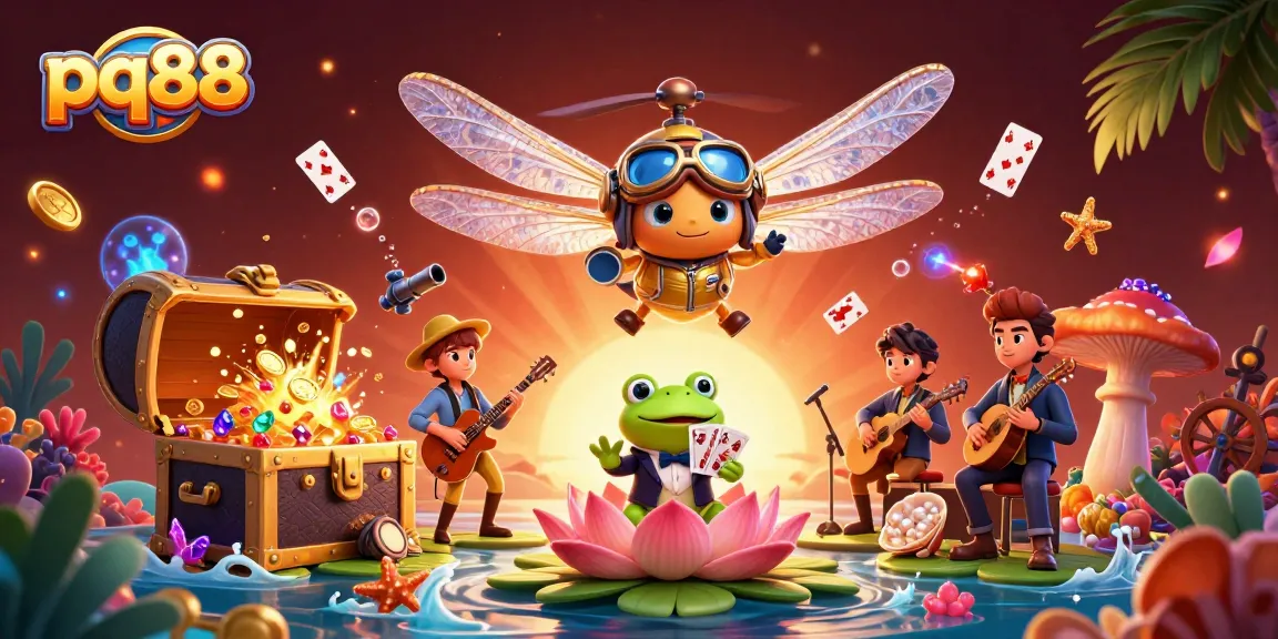 PQ88 offers an immersive casino experience with vibrant characters and engaging gameplay elements.