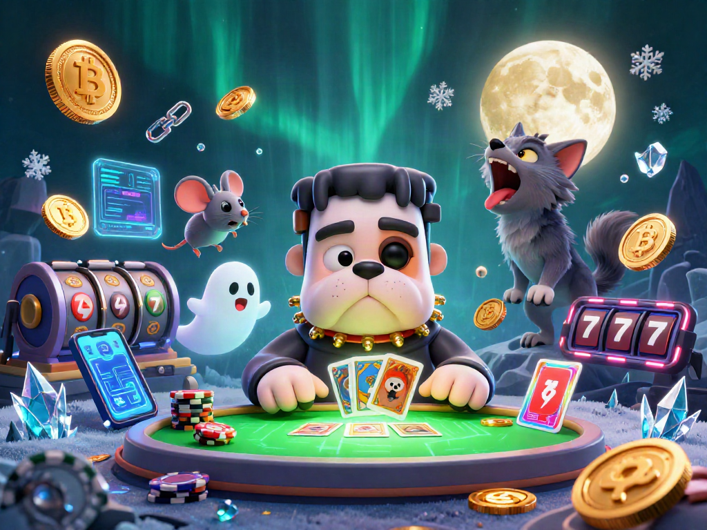 Engage with DU88 through thrilling card games at a haunted casino hosted by a bulldog monster.