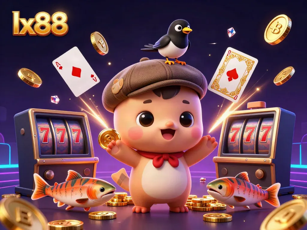 Experience exciting gameplay at lx88 with baby Nessie and treasures in a dynamic casino setting.