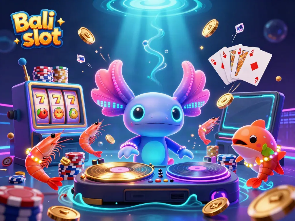 Experience the excitement of Bali slot with vibrant characters and casino elements.