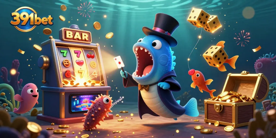 Experience the magic of 391bet with vibrant 3D characters in a dynamic casino setting, showcasing thrilling gameplay.