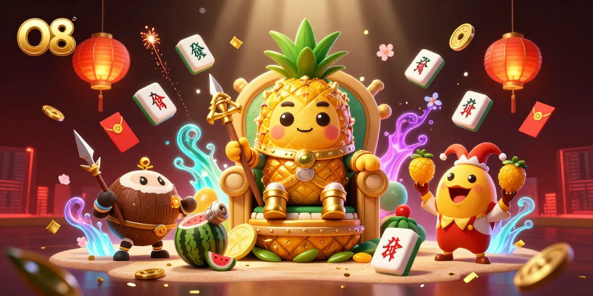 Spin the reels at O8's exciting online casino with vibrant characters and dynamic game elements.