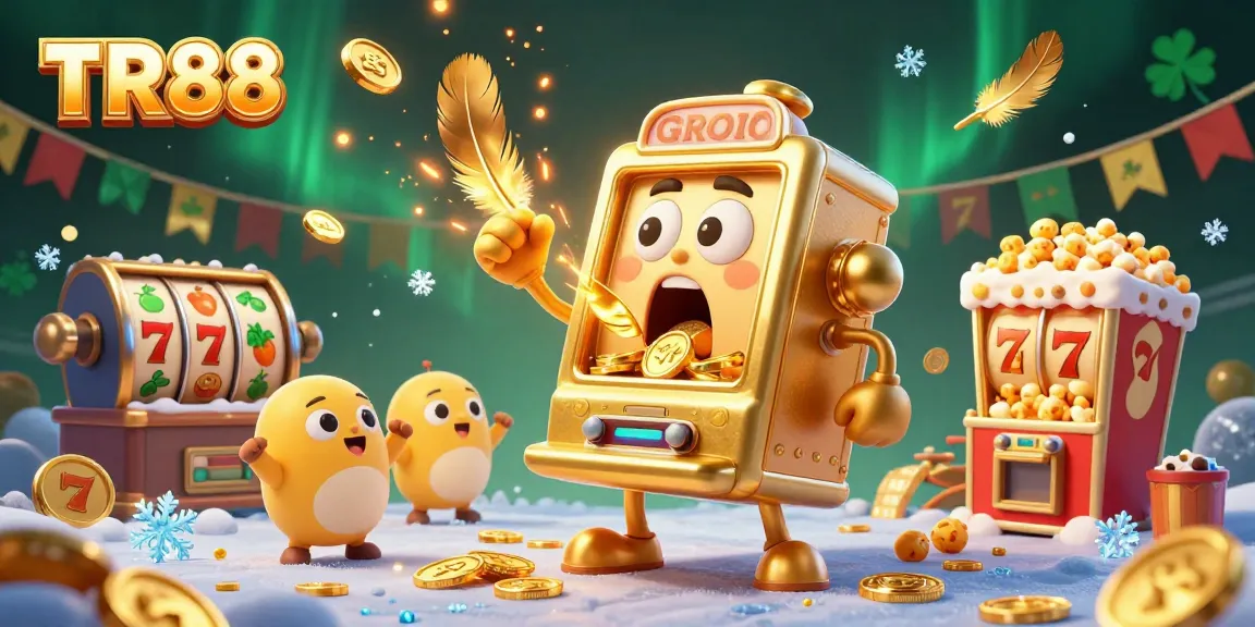 Experience thrilling jackpots at TR88 with vibrant animated slot machines and dynamic casino elements.