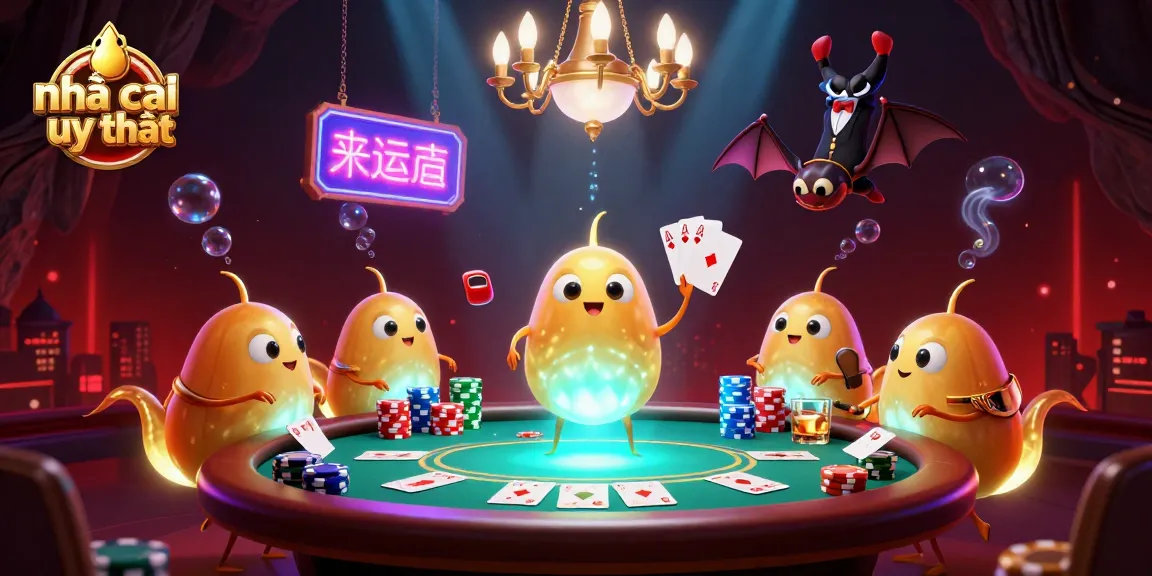 Engaging display of nhà cái uy tín with glowworms illuminating a lively cave casino atmosphere, showcasing poker dynamics.