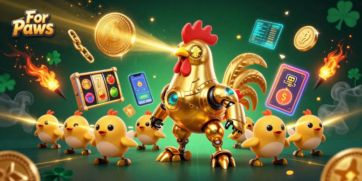 For Paws gamblers experience thrilling slot action with retro-futuristic characters and crypto elements.